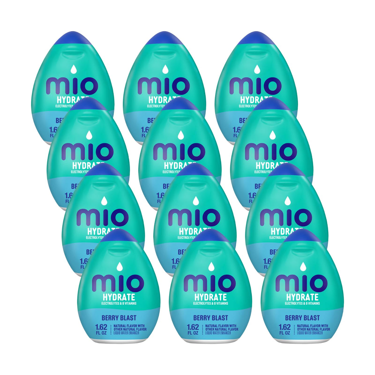 MiO Sport Berry Blast Liquid Water Enhancer, Caffeine Free, 1.62 fl oz – Pack of 12