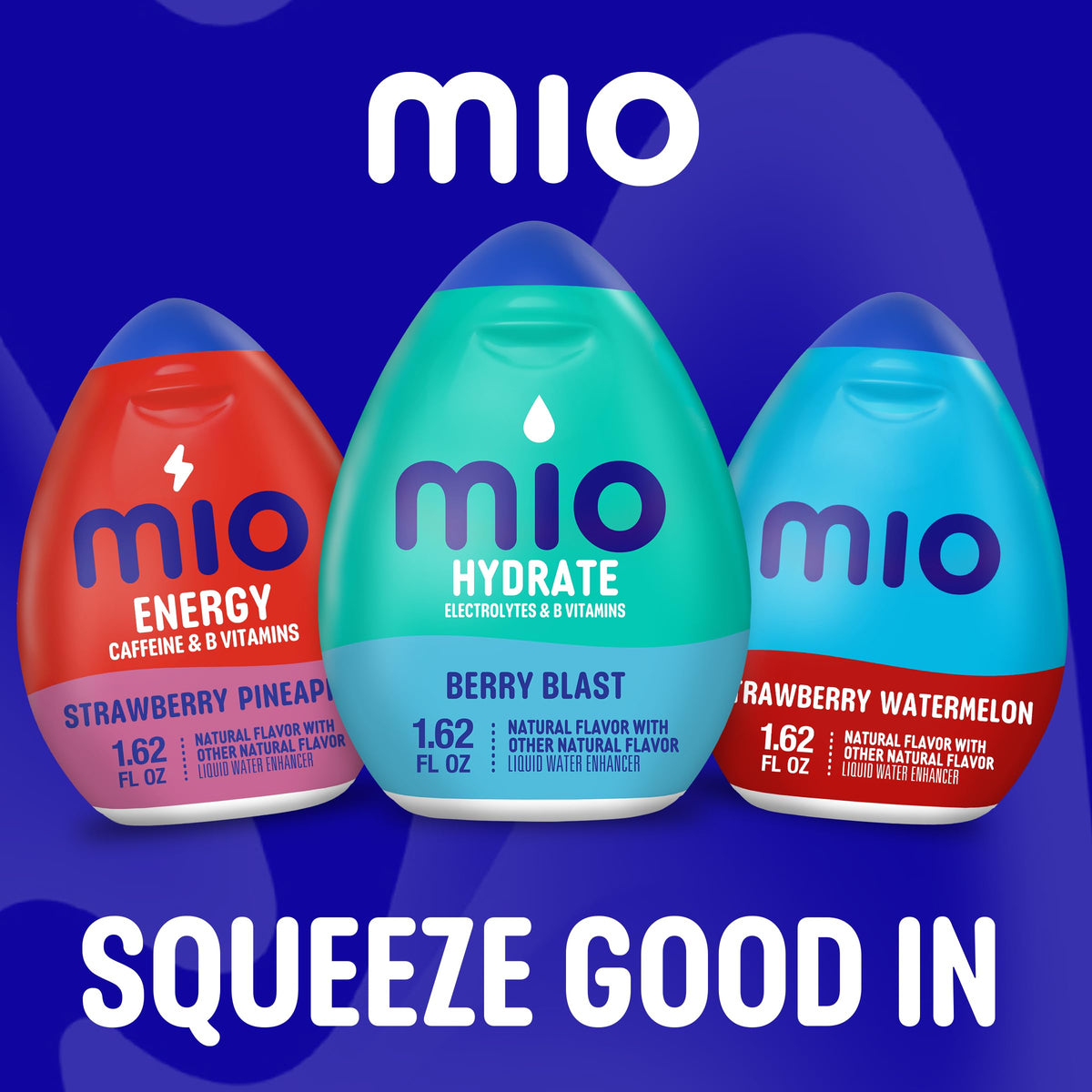 MiO Sport Berry Blast Liquid Water Enhancer, Caffeine Free, 1.62 fl oz – Pack of 12