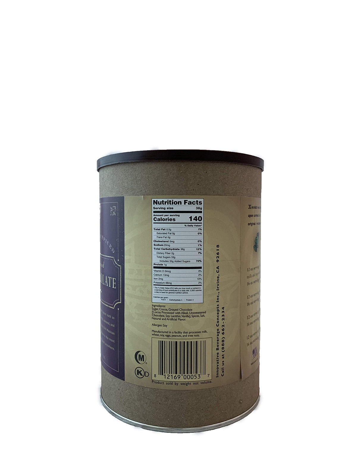 MOCAFÉ Azteca D'oro 1519 Mexican Spiced Hot Chocolate – 3 lb Tin