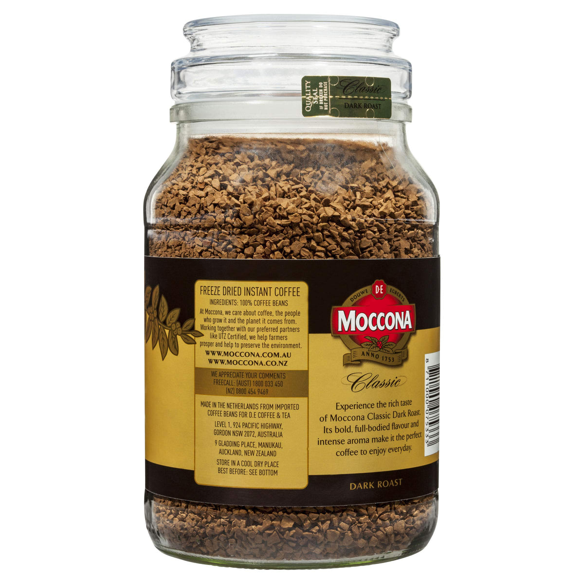Moccona Dark Roast Classic 8 – Bold Flavor & Intense Aroma (400g)