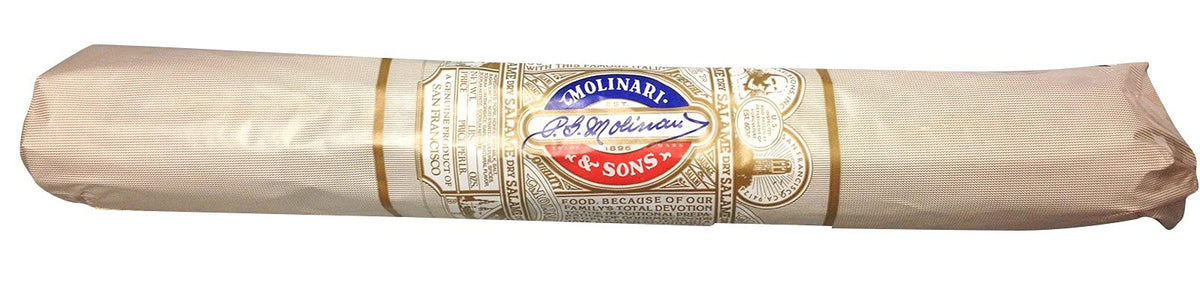Molinari and Sons San Francisco Italian Dry Salami – 3 lb Stick Wrapped in Molded Paper