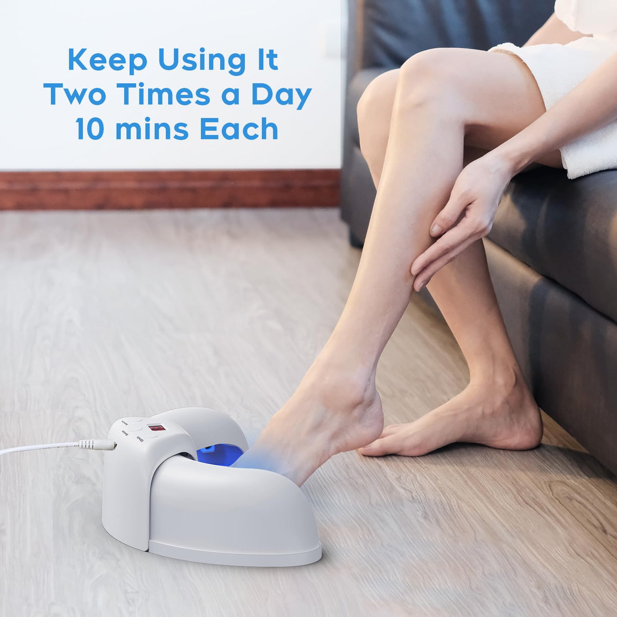 Nail Care Light for Dull, Thick Fingernails & Toenails, Plug-in White
