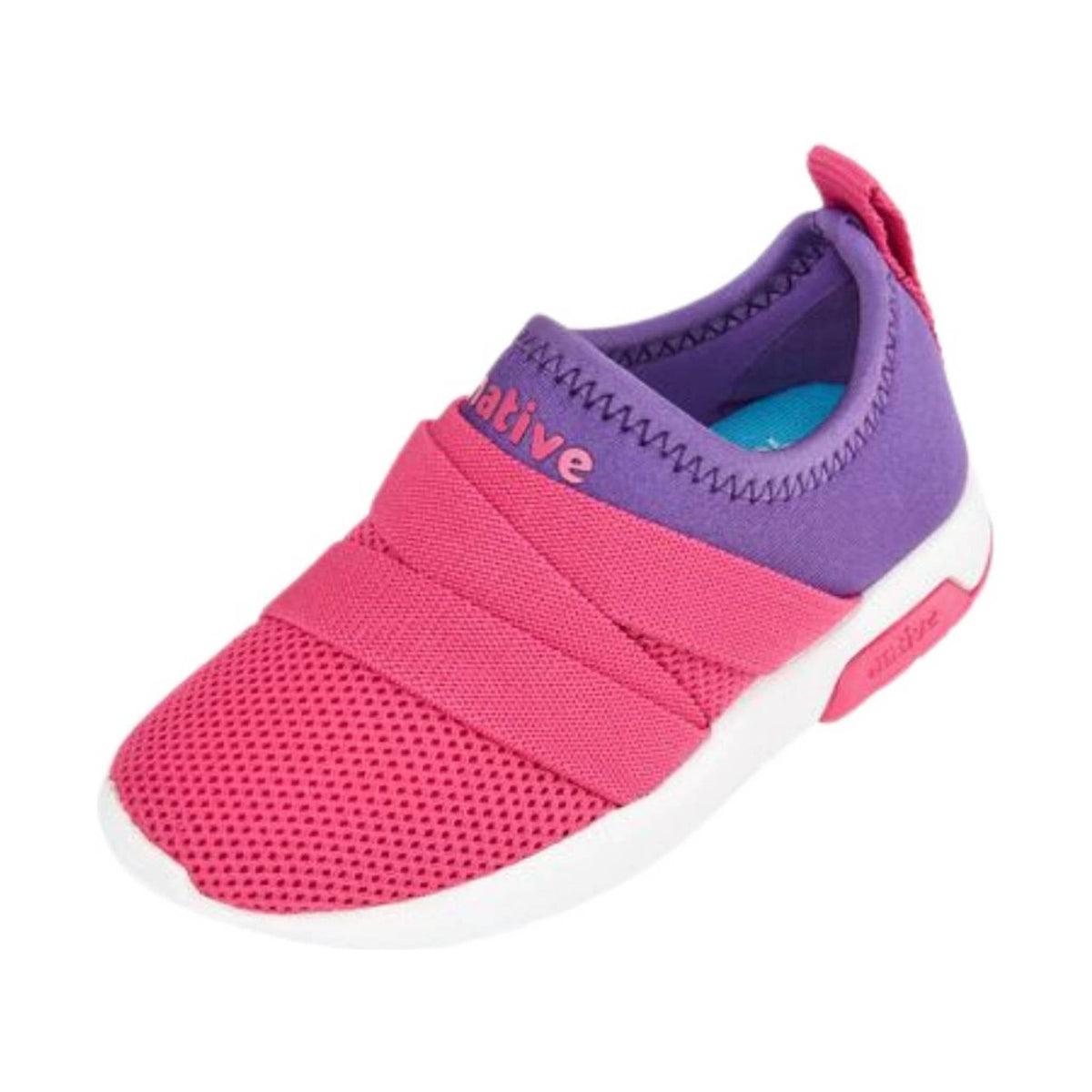 Native Kids' Toddler Phoenix - Starfish Purple/Hollywood Pink/ Shell White