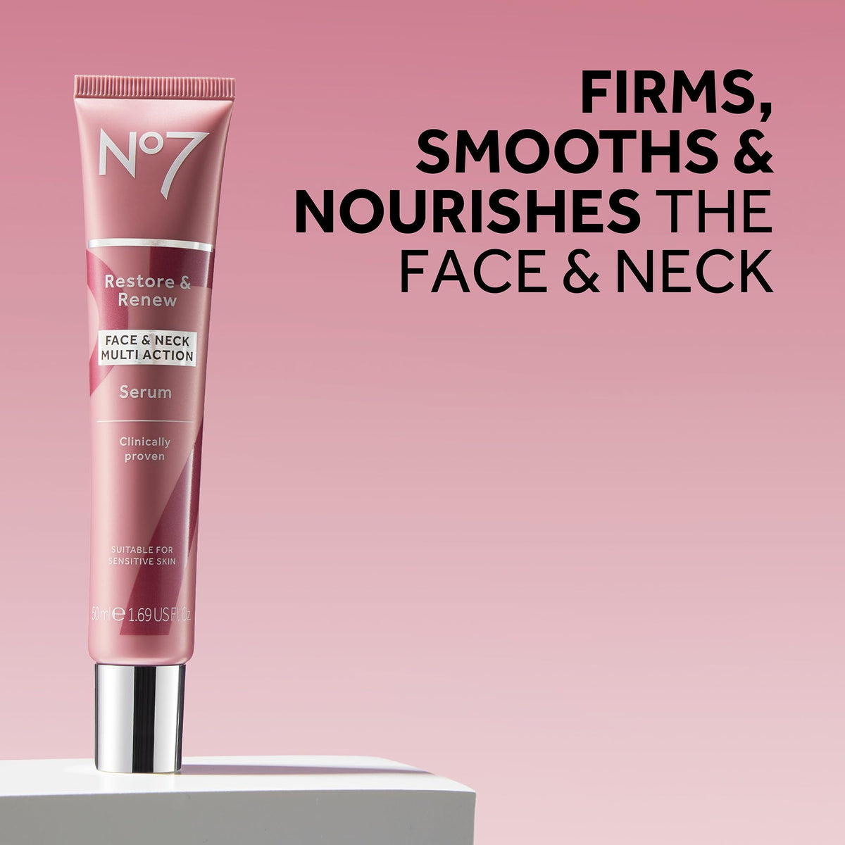 No7 Restore & Renew Face & Neck Sculpting Skincare System, 3-Piece Kit
