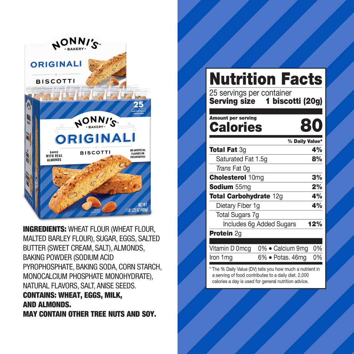 Nonni's Biscotti Value Pack Originali – 50 Count