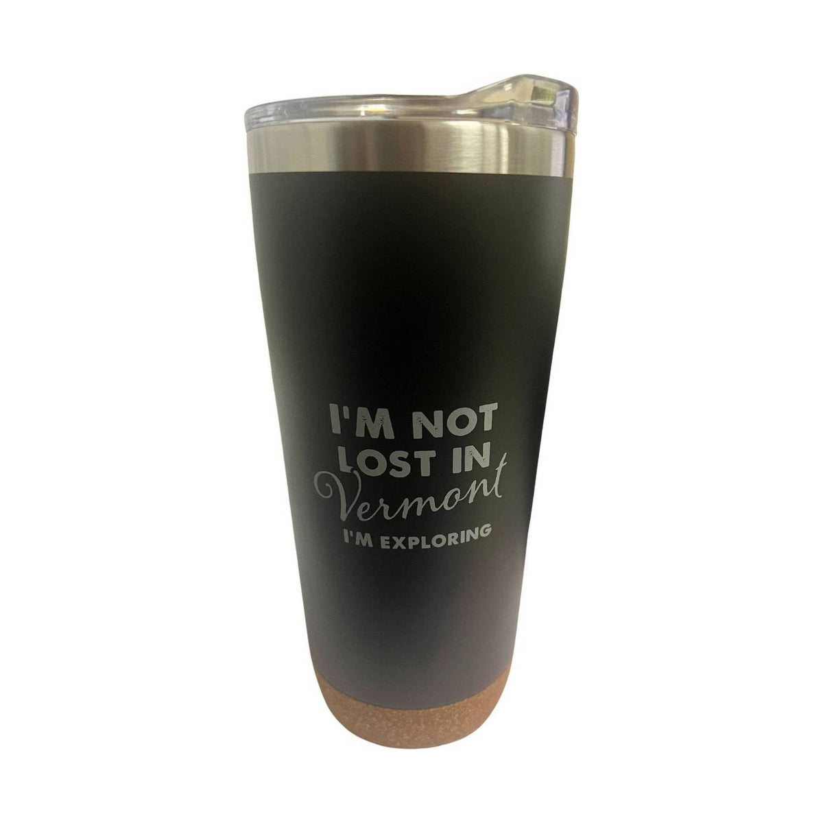 Not Lost in Vermont Tumbler 20 oz - Black