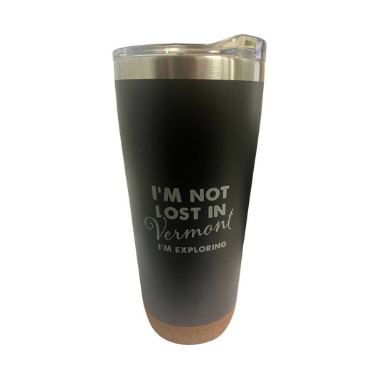 Not Lost in Vermont Tumbler 20 oz - Black