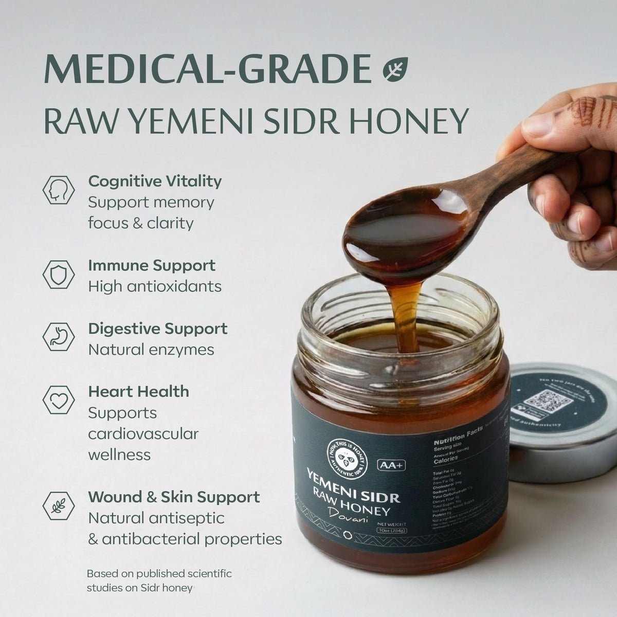 Now This Is Honey: Raw Yemeni Sidr Honey AA+ Grade | 10oz Glass Jar