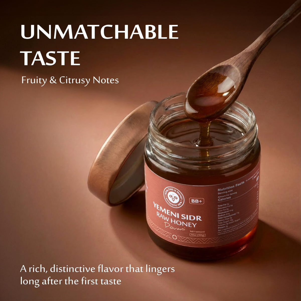 Now This Is Honey: Raw Yemeni Sidr Honey BB+ Grade — Glass Jar, Unpasteurized & Unfiltered 10oz