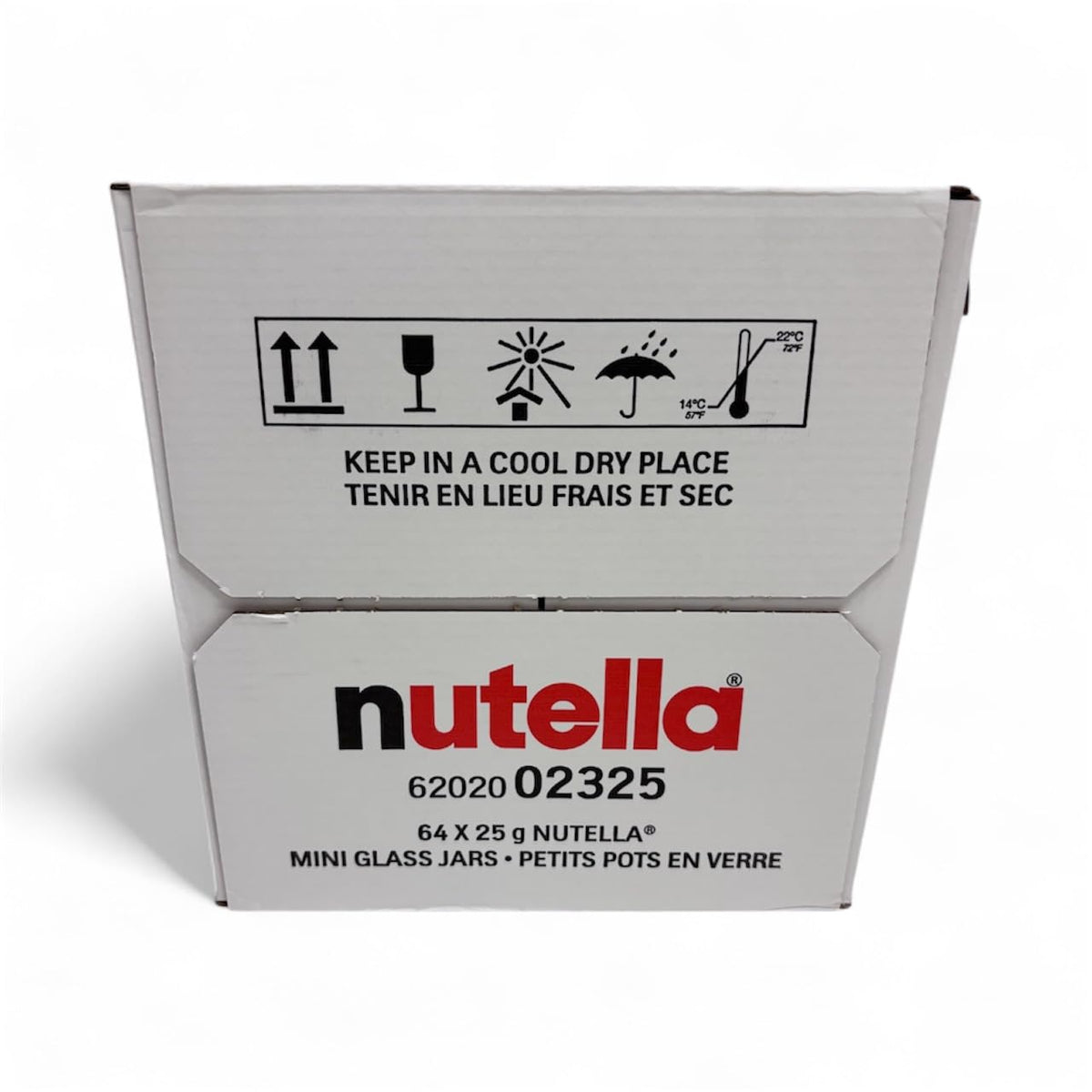 Nutella Hazelnut Spread with Cocoa – Mini Glass Jars, Case of 64 (0.88 oz each)