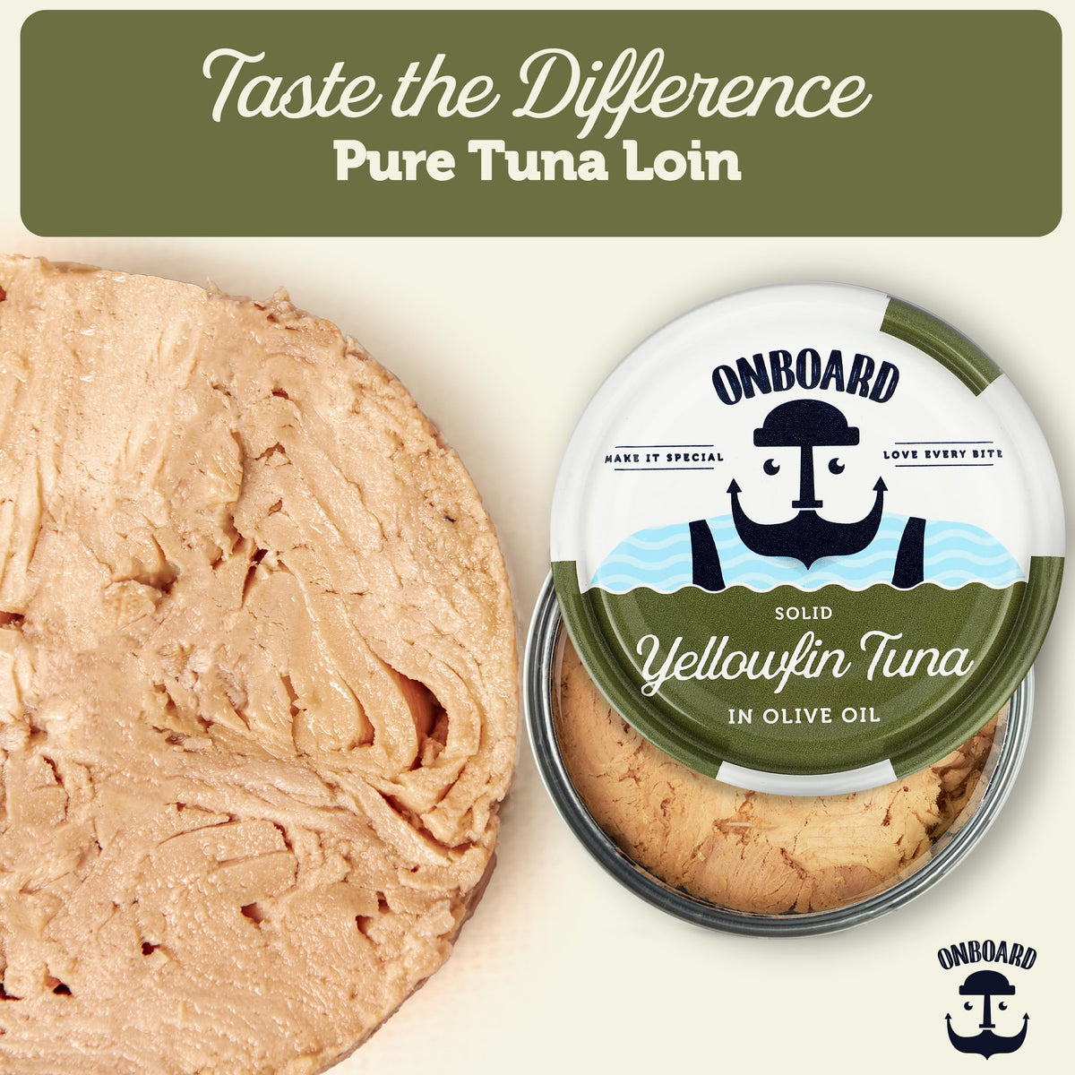 ONBOARD Premium Yellowfin Tuna in Olive Oil – 12-Pack, Sustainably Wild-Caught, Gluten-Free, 24g Protein