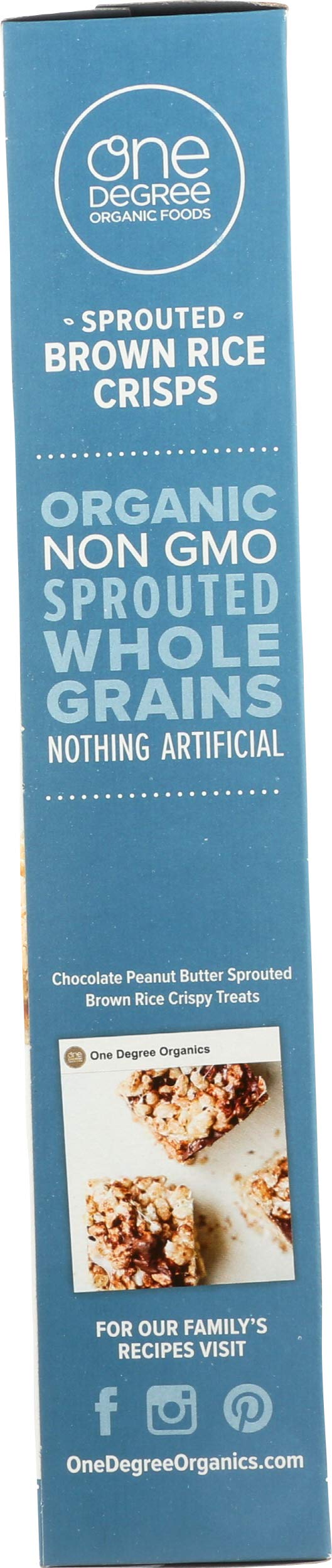 One Degree Sprouted Brown Rice Crisps Cereal, 8oz, Case of 6