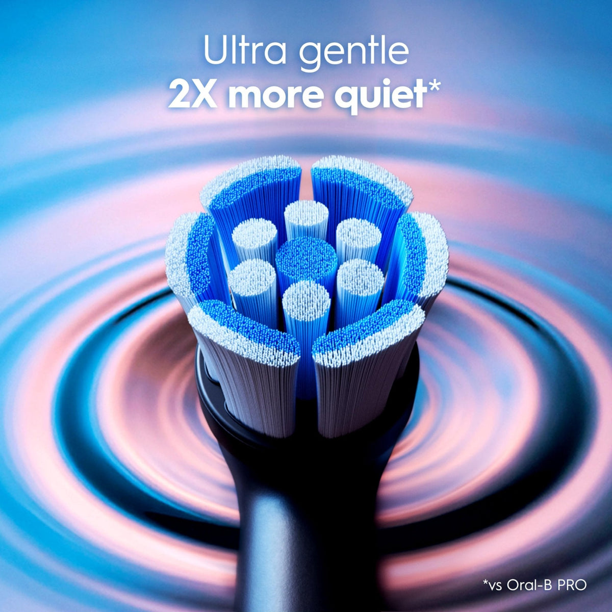 Oral-B iO Series 3 Limited Deep Clean Rechargeable Electric Toothbrush for Adults, Black, 3 Modes, Smart Pressure Sensor, Plaque Removal and Gum Care, 2 Replacement Brush Heads, Travel Case