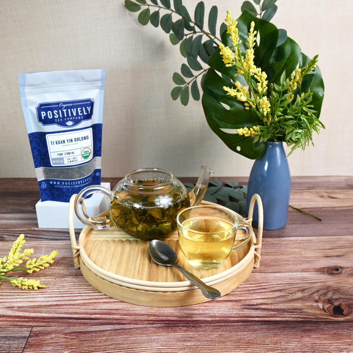 Organic Ti Kuan Yin Oolong Tea – Loose Leaf, 16 oz | Organic Positively Tea Company