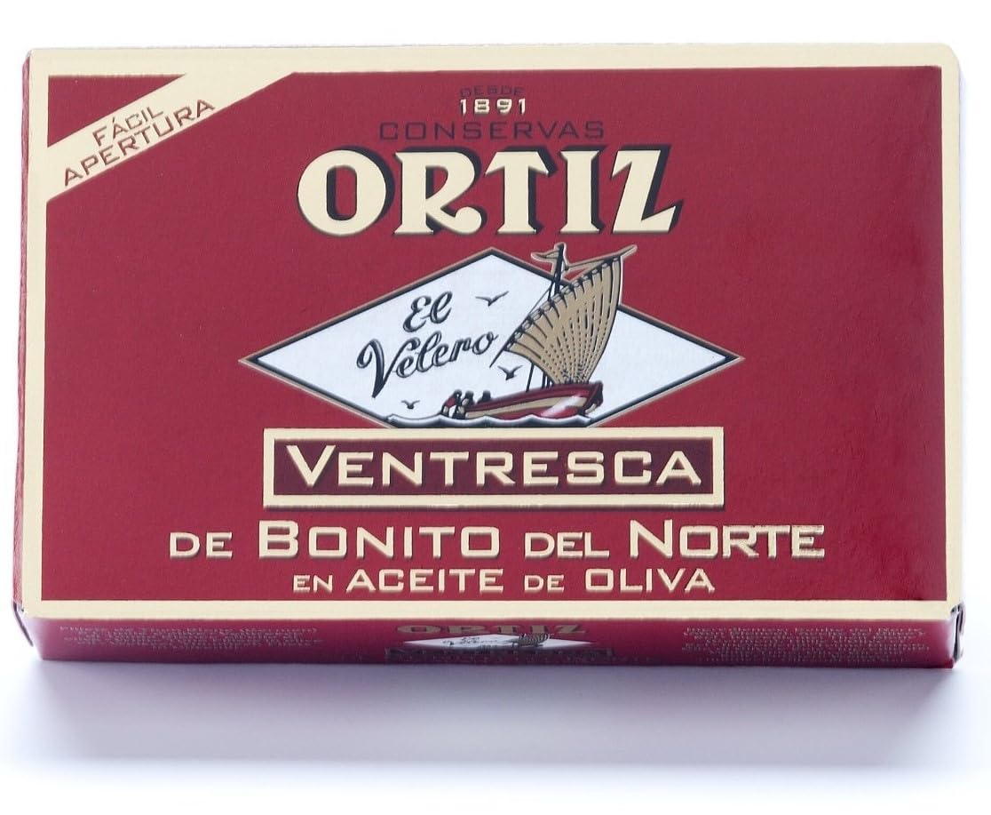 Ortiz Ventresca White Tuna Belly in Olive Oil — Tender Fillets in a 4-Pack (3.88oz each)
