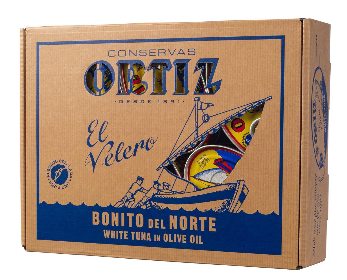 Ortiz Spanish Tuna Special Edition Gift Pack — 12 Tins in Olive Oil, Hand Packed
