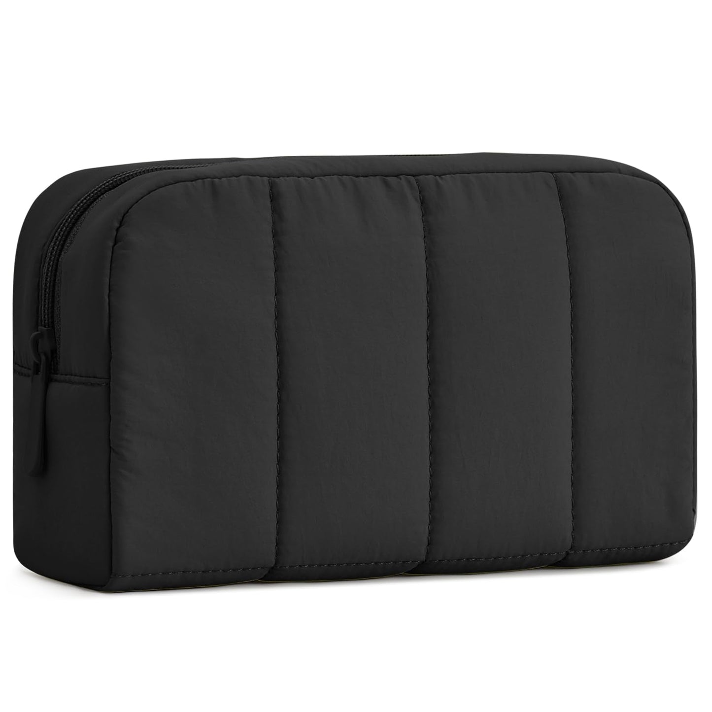 oscaurt Makeup Bag Cosmetic Bag Travel Toiletry Bag for Women Puffy Padded Cosmetic Pouch Purse Wide-open Makeup Organizer Case Travel Essentials