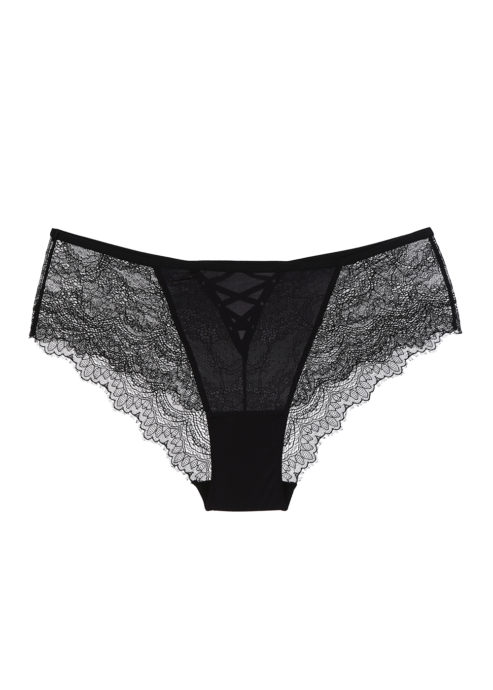 PAISLEY Plus Floral Lace Black Shorty