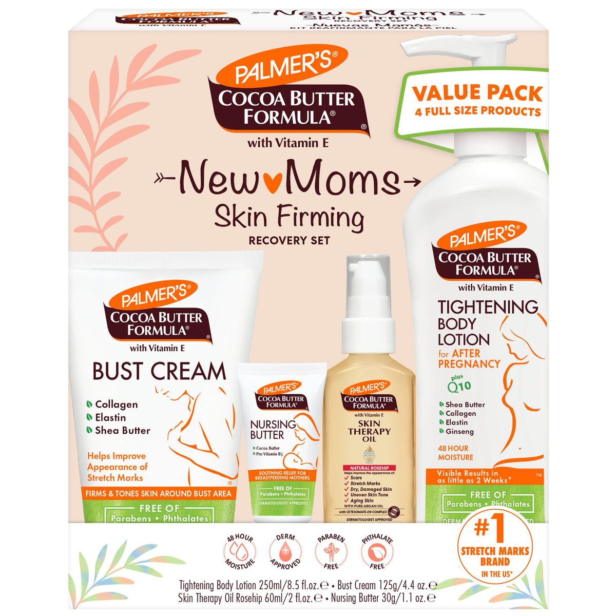 Palmer's Postpartum Essentials Cocoa Butter Formula Skin Care Kit (4 Piece)