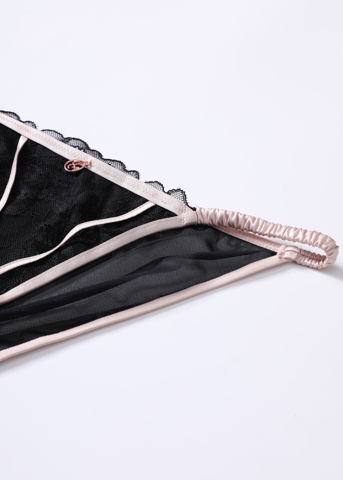 ELSA Plus Black Floral Lace Hipsters