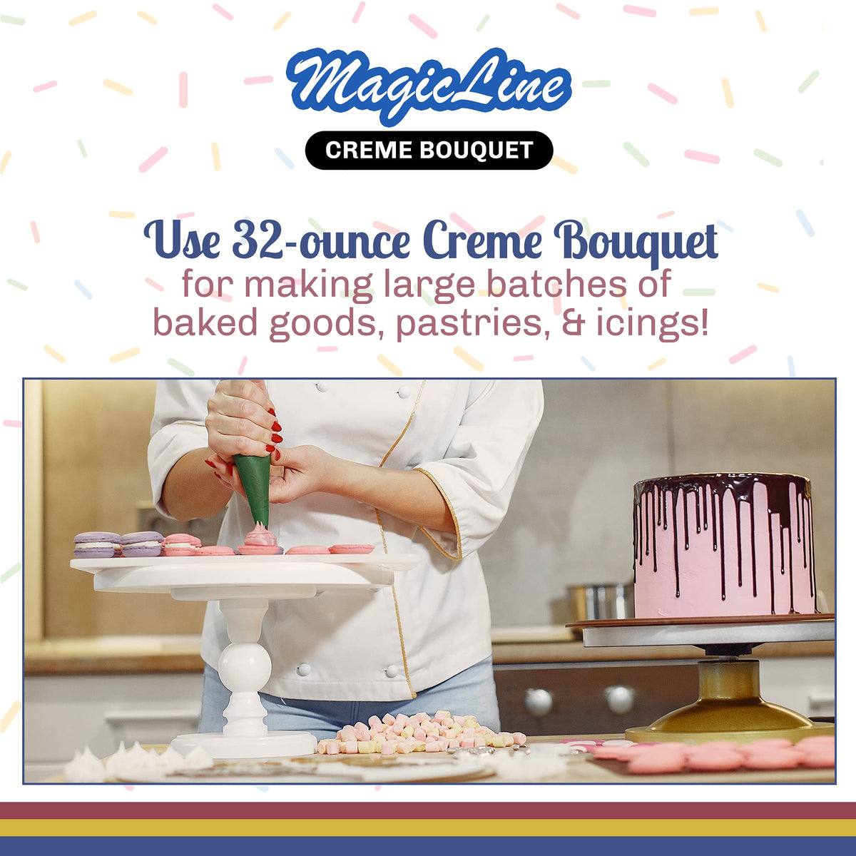 Parrish Magic Line Creme Bouquet Flavoring Oil – Premium Baking Extract (32 oz)