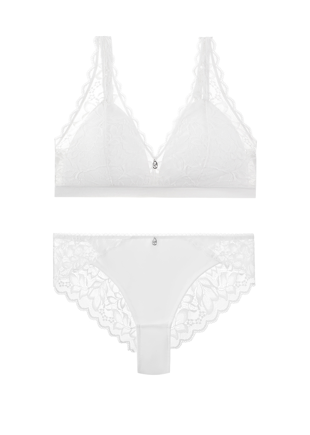 Pearl Lace Plus Bra & Panty Set