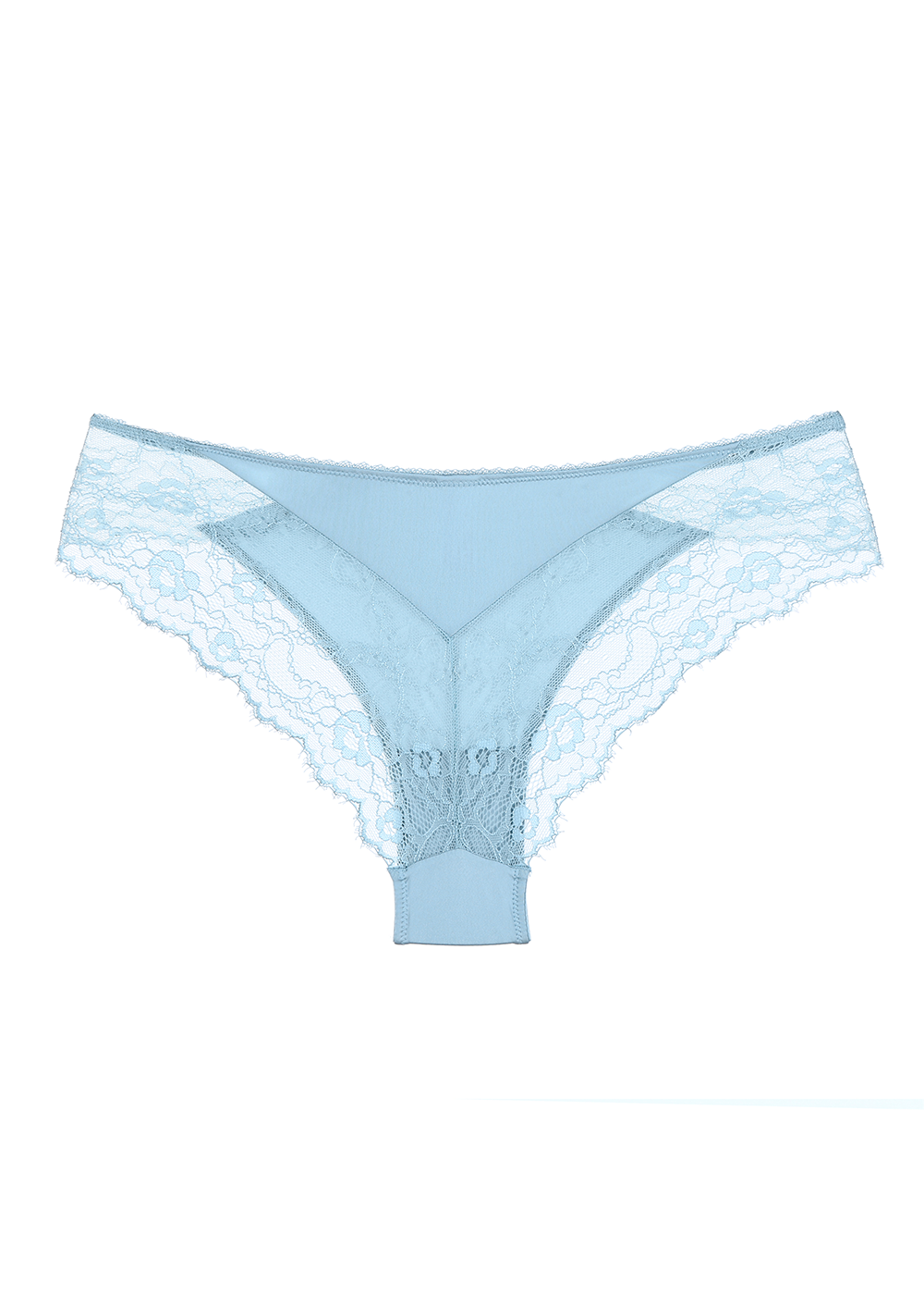 PEARL Blue Floral Lace Hipster Panties