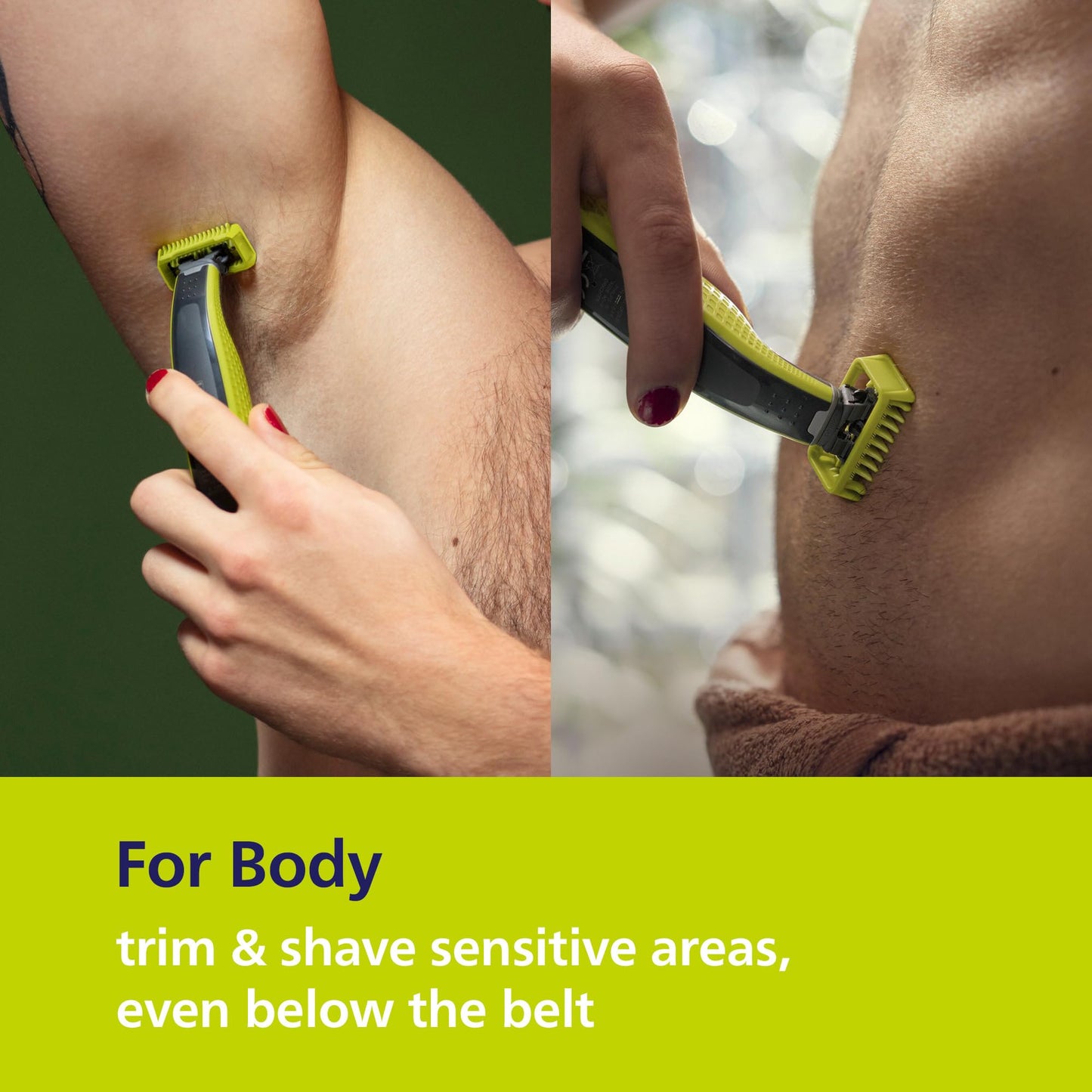 Philips Norelco OneBlade 360 Hybrid Face + Body Trimmer and Shaver