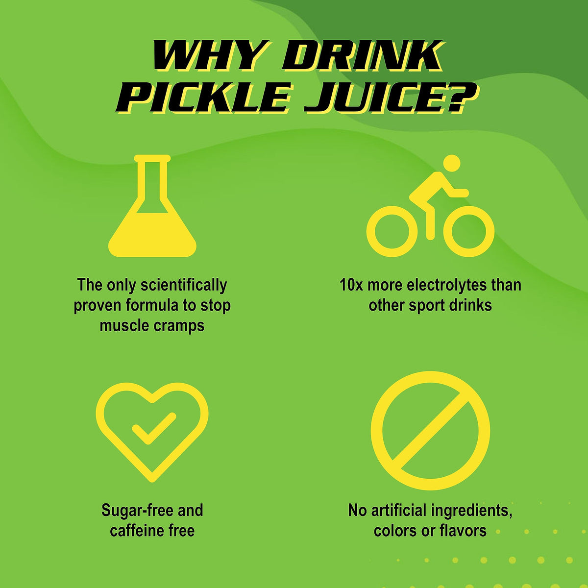 Pickle Juice Chaser 1-Liter Bottles – Electrolyte Hydration for Day & Night, 6 Pack