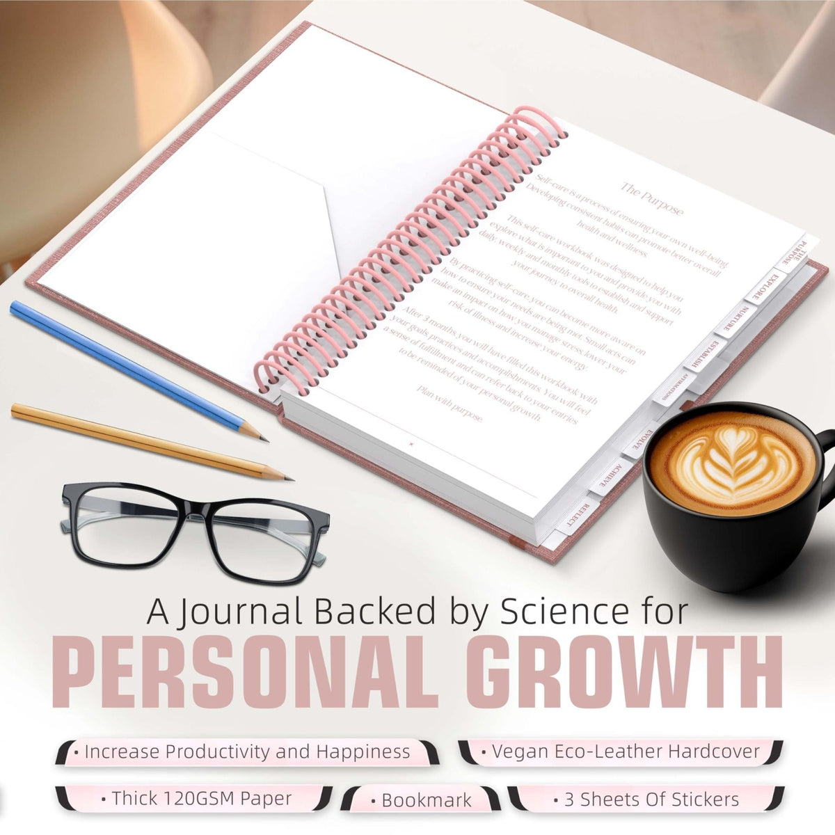 Planners with Purpose Self Care Journal, Self Love Workbook for Women