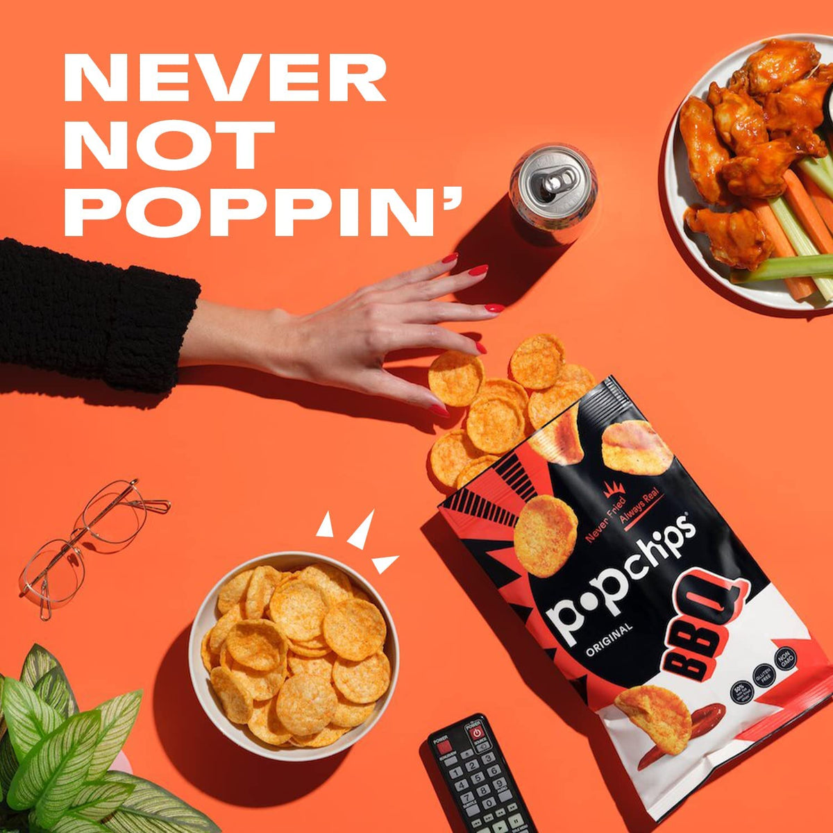 Popchips Variety Pack – Baked Potato Chips 0.8 oz Bags (30 Count): BBQ, Sea Salt & Sour Cream & Onion