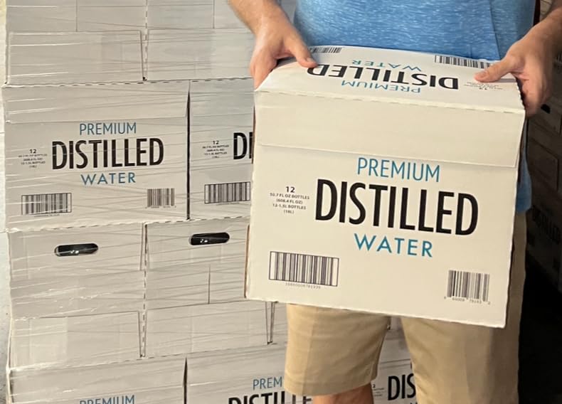 Premium Distilled Water 1.5L Bottles | 12-Pack Case | Pure, Multi-Purpose Water