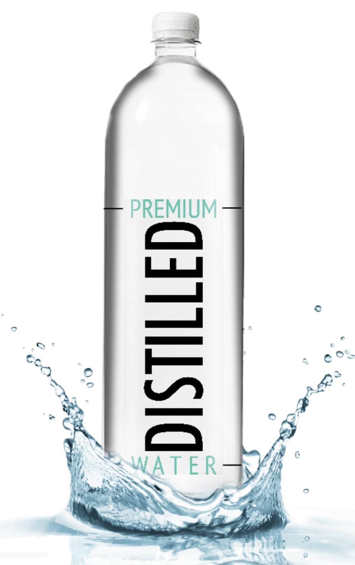 Premium Distilled Water 1.5L Bottles | 12-Pack Case | Pure, Multi-Purpose Water