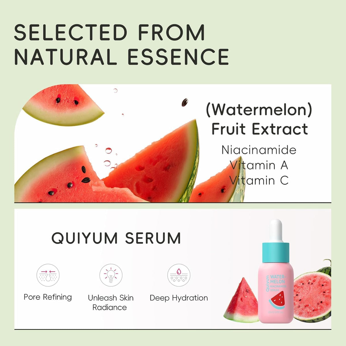 QUIYUM Fruit Skin Care Set, 5 Daily Skincare Routine for Women Teen Girl