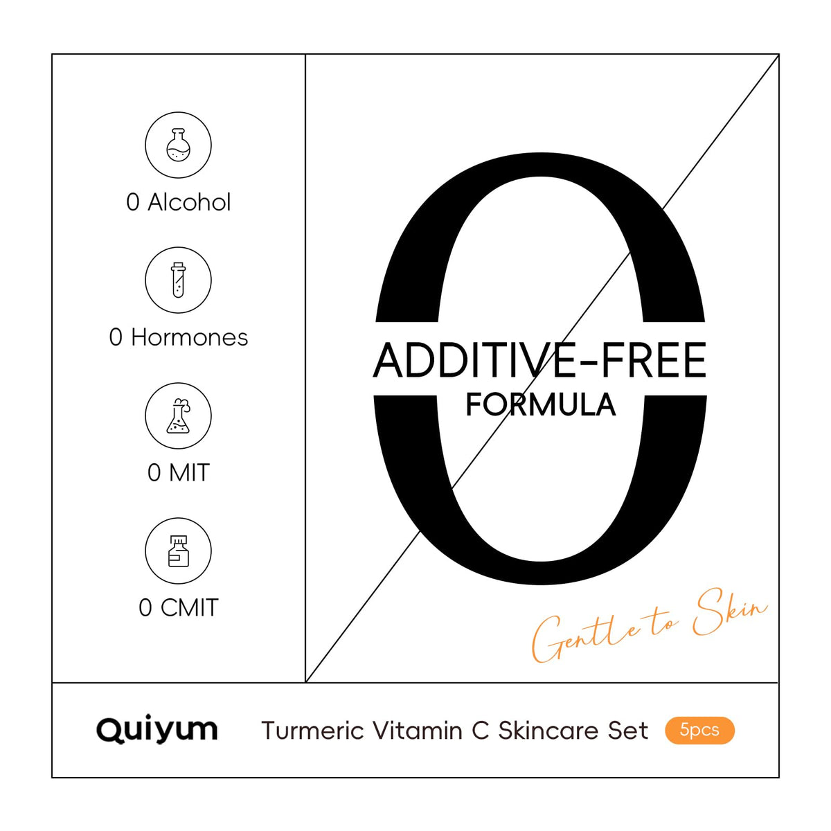 QUIYUM Turmeric Vit-C Skin Care Set, Beauty Gift Sets, Skincare for Women