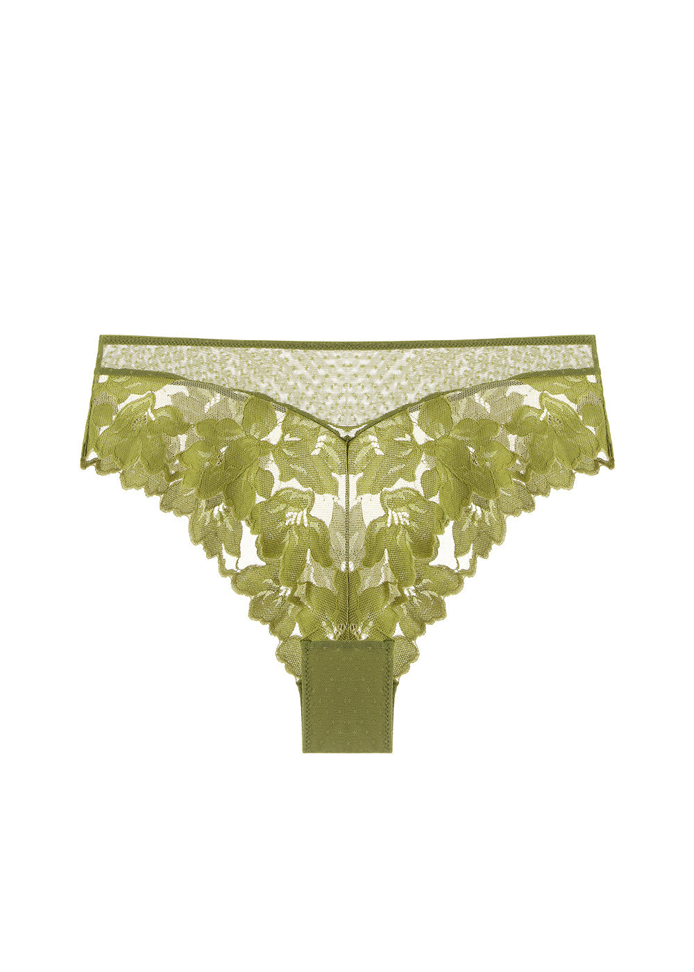 RACHEL Plus Green Lace Boyshort Panties
