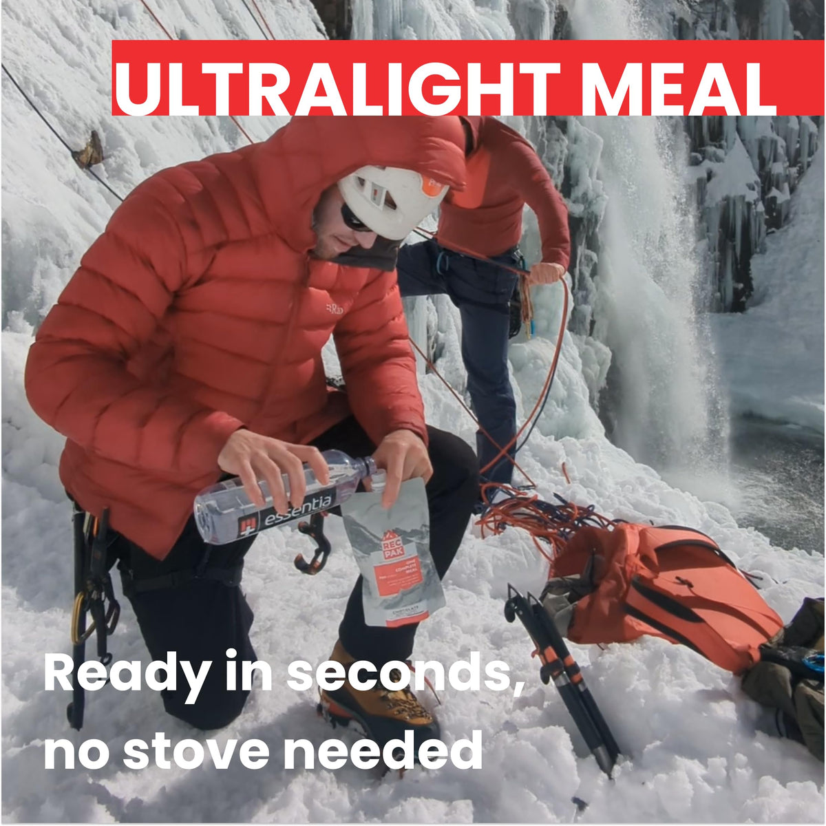 RecPak | 700 Calorie, 43g Protein – No-Cook Liquid Meal for Backcountry Athletes | 3-Pack Variety