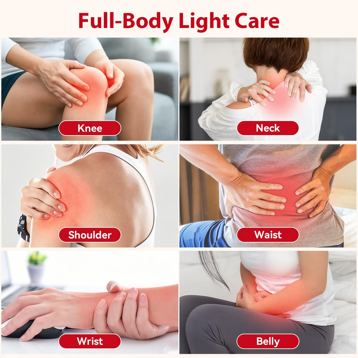 Red Light Therapy for Face & Body, 2-in-1 Red Light Panel with Belt, 660nm Red Light and 850nm Infrared Red Light Therapy Lamp, Remote Control, Adjustable Brightness & Timer for Skin Care & Relaxation