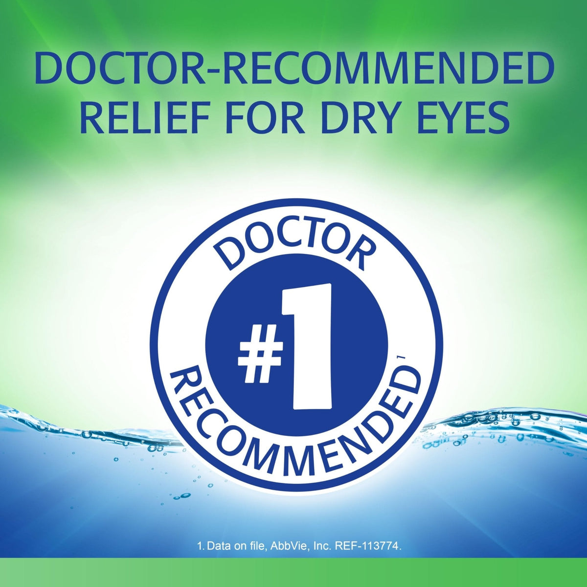 Refresh Tears Eye Drop Liquid Lubricant Bottle, 0.51 Ounce, 2 Pack