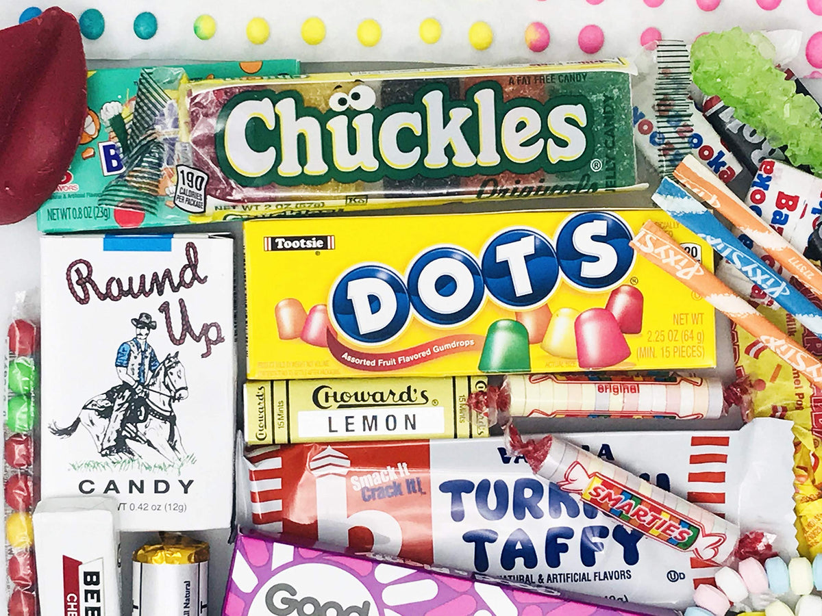 RETRO CANDY YUM ~ 1956 70th Birthday Gift Box – Nostalgic Childhood Candy