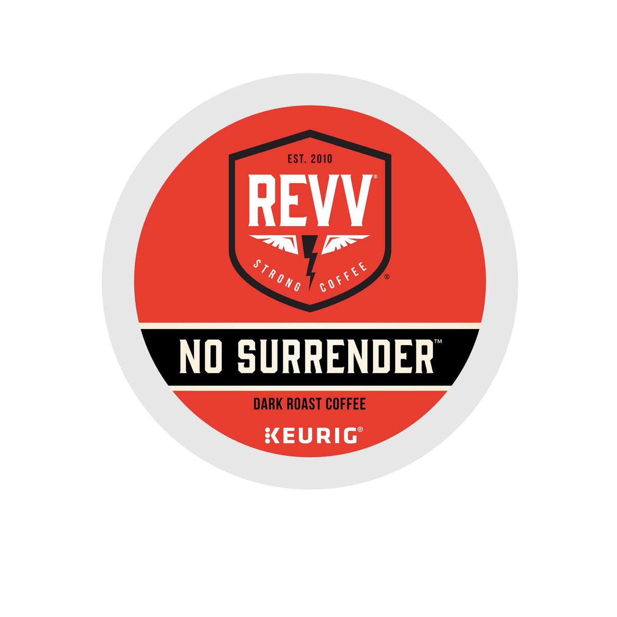 REVV No Surrender Keurig Pods – Dark Roast Coffee, 48-Count | Orthodox Union Kosher