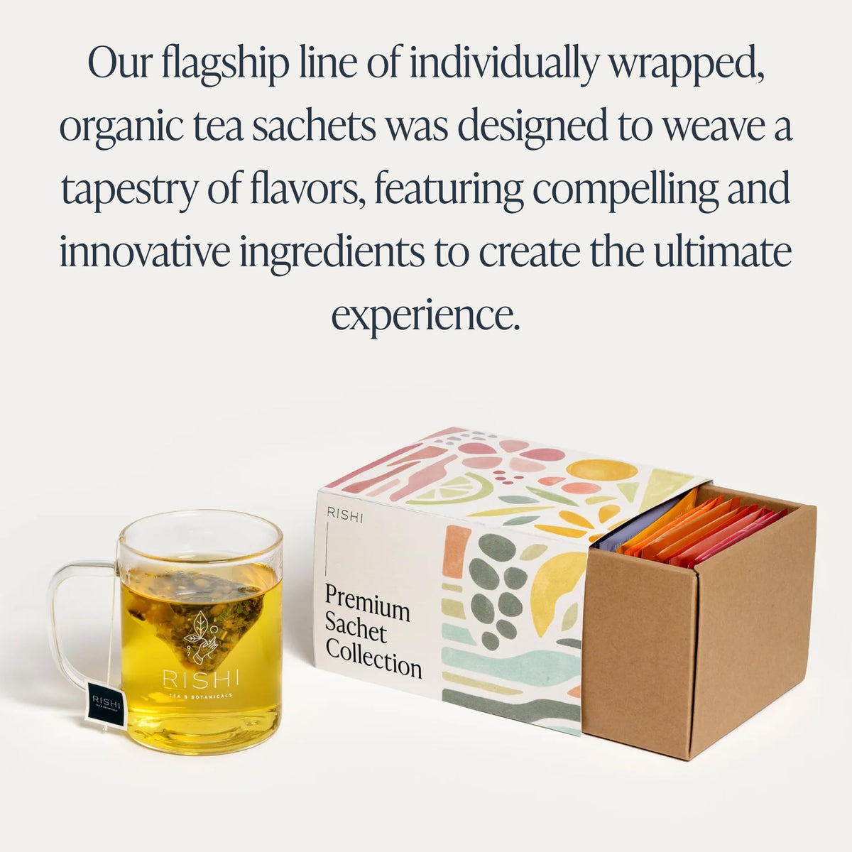 Rishi Tea Sachet Sampler Gift Box – 24 Count Organic, Caffeinated & Non-Caffeinated Tea Bags