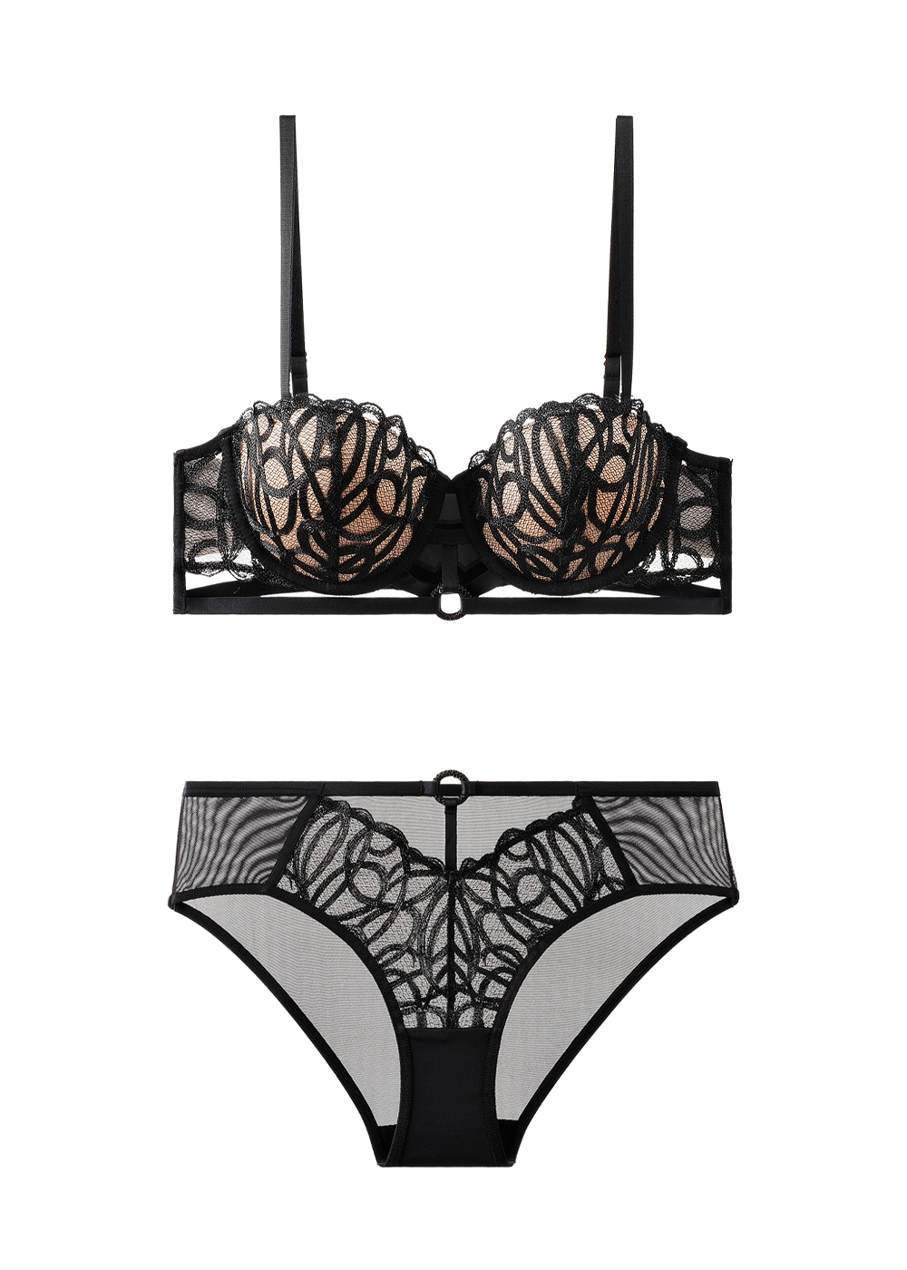 RORA Lace Plus Bra & Panty Set