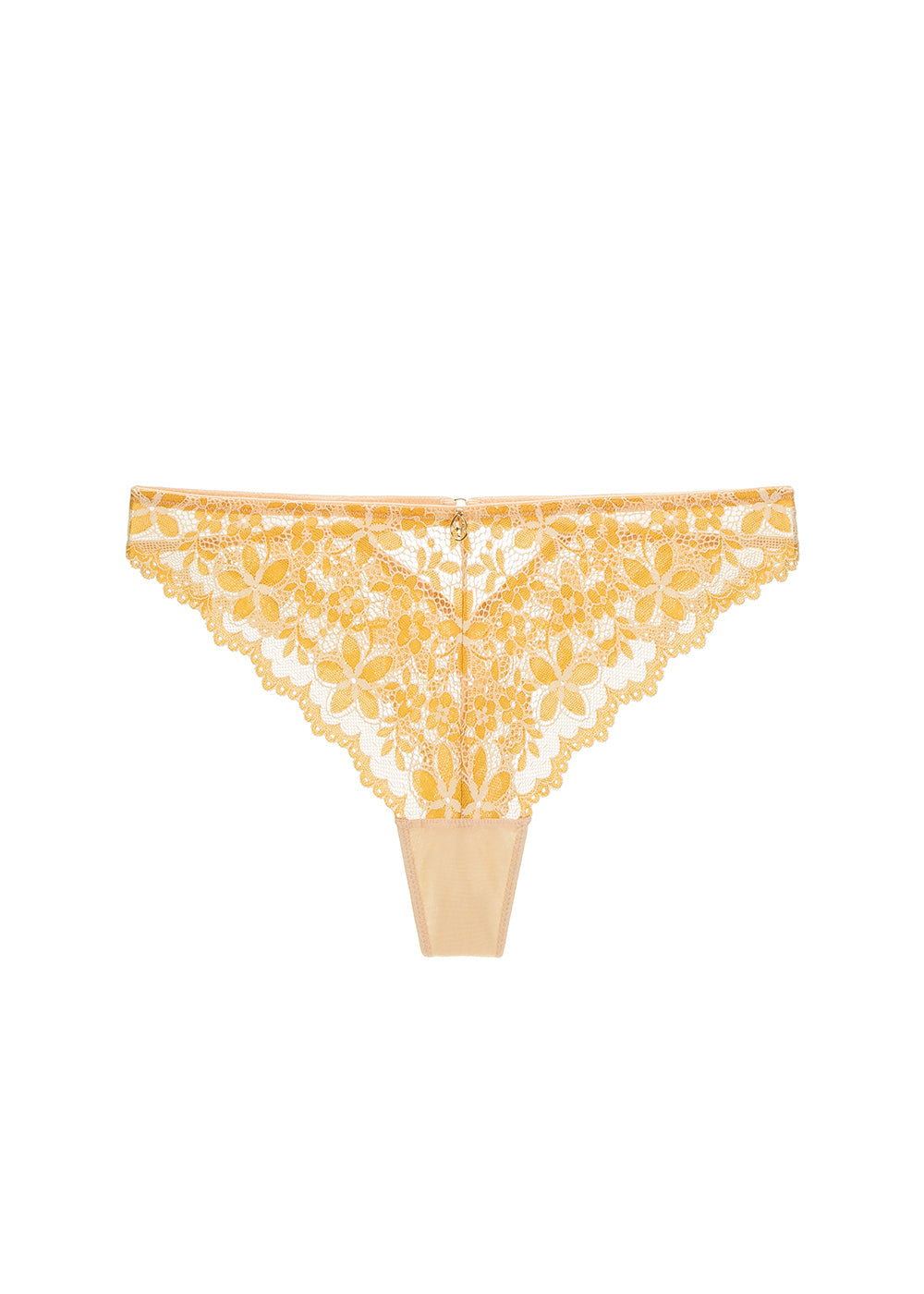 ROSALIE Plus Seductive Ginger Yellow Lace Tanga Panties