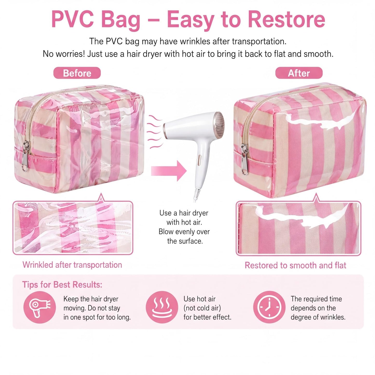 RSRSLEII Small Striped Makeup Bag for Purse, Mini Waterproof Clear Coated Cosmetic Bag, Cute Cosmetic Pouch for Women Girls, Key Pocket Lipstick Pouch Card Holder Data Cable Organizer(01Green&Pink)