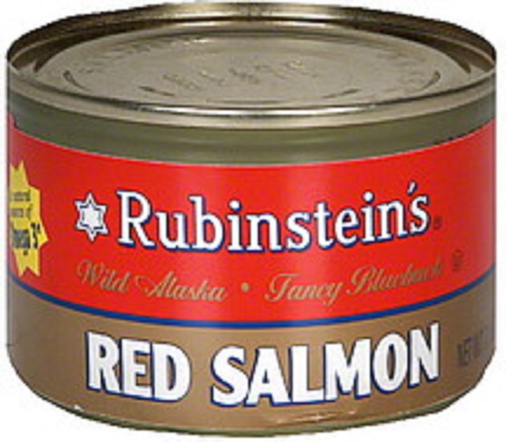 Rubinsteins Salmon Red Sockeye — 7.5 oz each, Pack of 6 | Rich, Versatile Canned Salmon