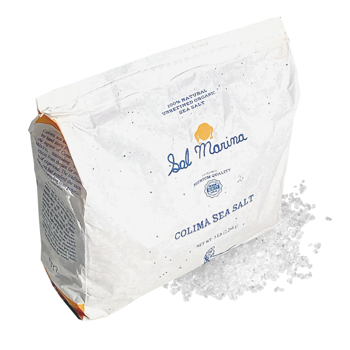 SAL MARINA LA CENTRAL - Unrefined Colima Sea Salt 5lbs | 100% Natural, Vegan, Gluten-Free