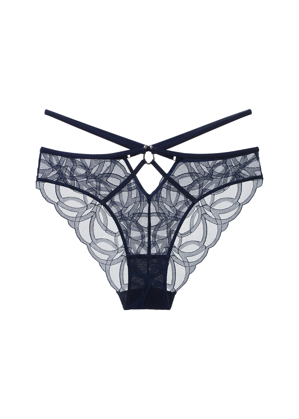 SALLY Geometric Floral Lace Brief Panties