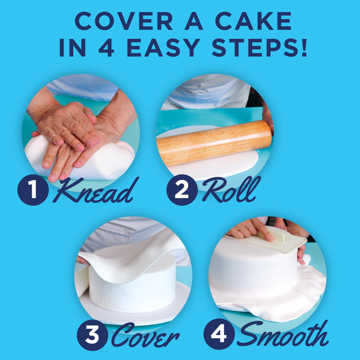 Satin Ice Fondant for Cake Decorating – White (20 lb)
