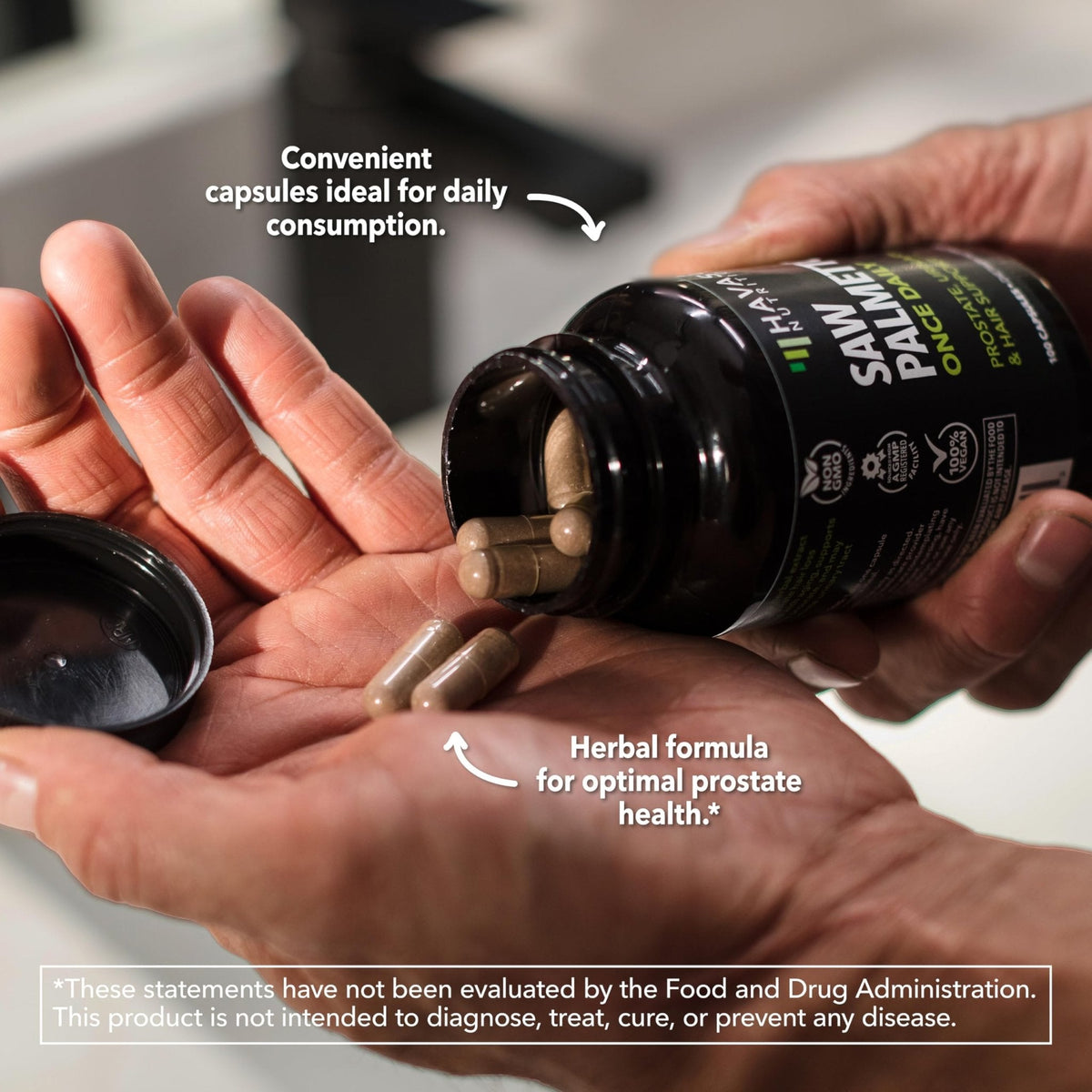 Saw Palmetto for Men Prostate Health Supplement, 500mg Per Serving